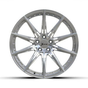 X-RIMS Multi-Spoke Forged Wheels - Polished Silver Car Rims