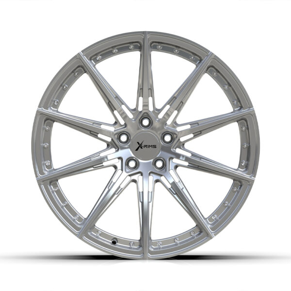 X-RIMS Multi-Spoke Forged Wheels - Polished Silver Car Rims